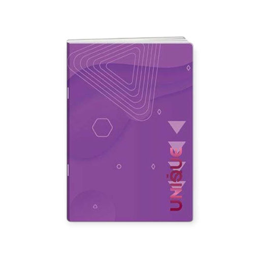 Picture of A5 UNIQUE LINED GLUED NOTEBOOK 96PGS PURPLE